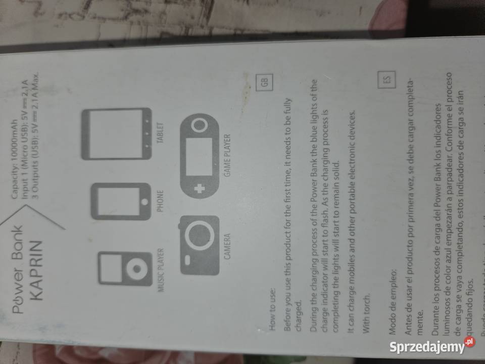 Power bank Nowy 10000mAh