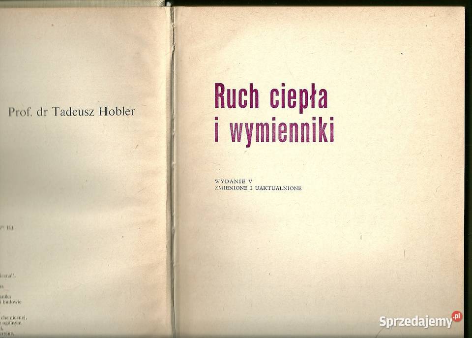Inżynieria chemiczna Ruch ciepła i wymienniki T Łódź