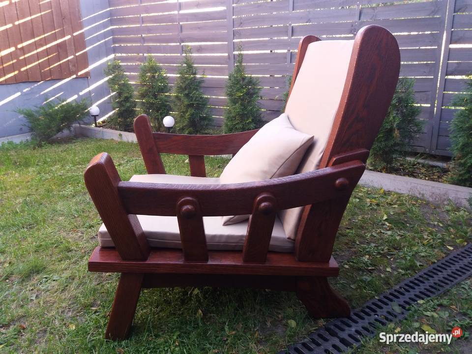 Drewniany fotel ogrodowy lubelskie