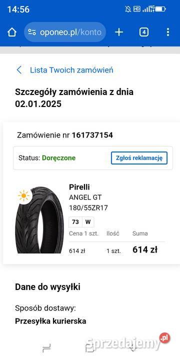 Opona Pirelli Grand Turismo Angel GT 1805517 Janikowo