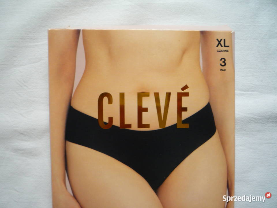 3 sztuki Cleve 42XL Majtki bezszwowe Czarne Szczecin sprzedam