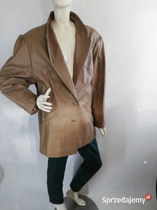 vintage kurtka skóra naturalna w kolorze Bez wzoru Lublin
