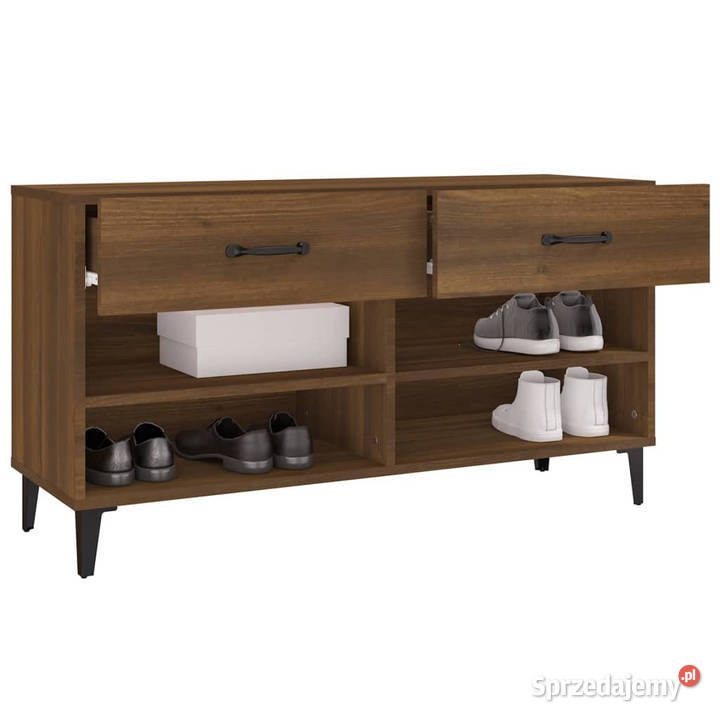 Szafka na buty brązowy dąb 102x35x55 WM817572 Warszawa