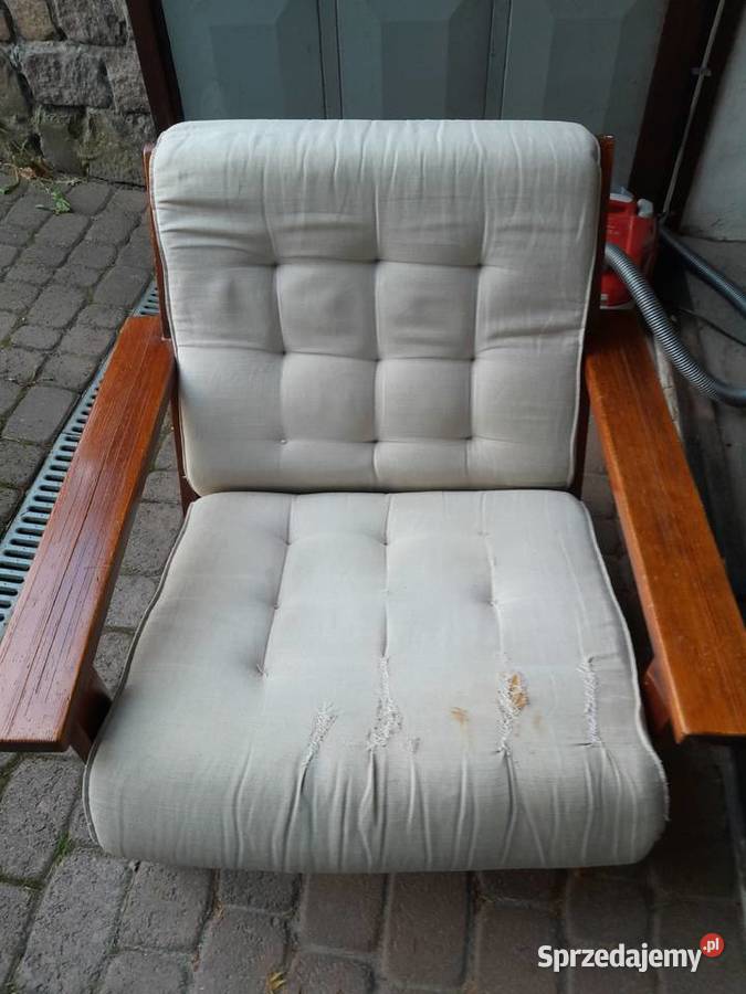 Rezerwacja 60209 Meble PRL sofa fotel Kontiki tkanina pomorskie Starogard Gdański