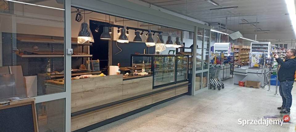 Komplet wyposażenie sklepu piekarniczego witryna Szczecin
