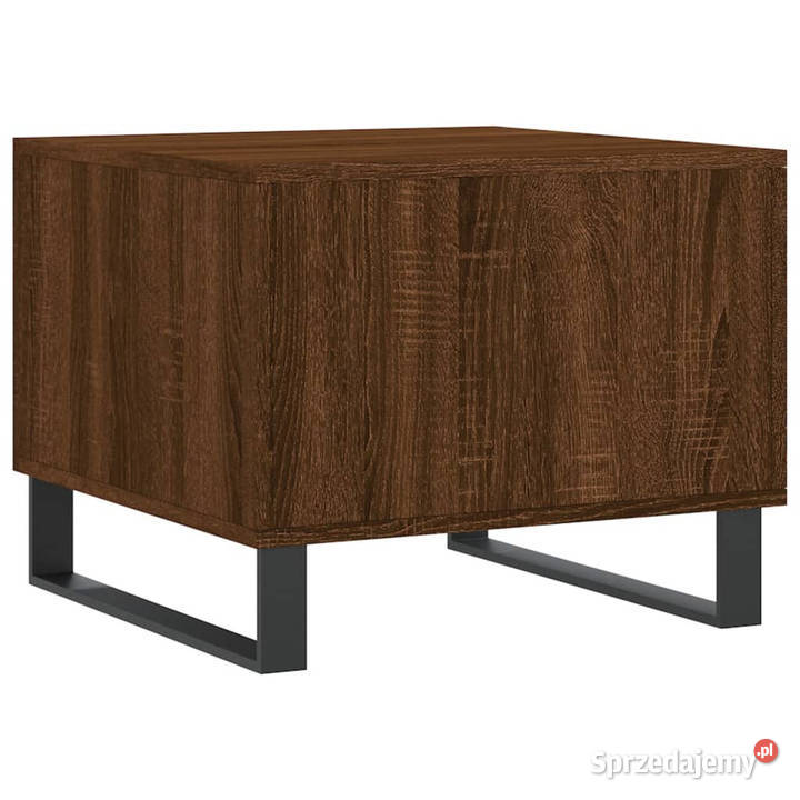 Stolik kawowy brązowy dąb 50x50x40 WM829458 Warszawa
