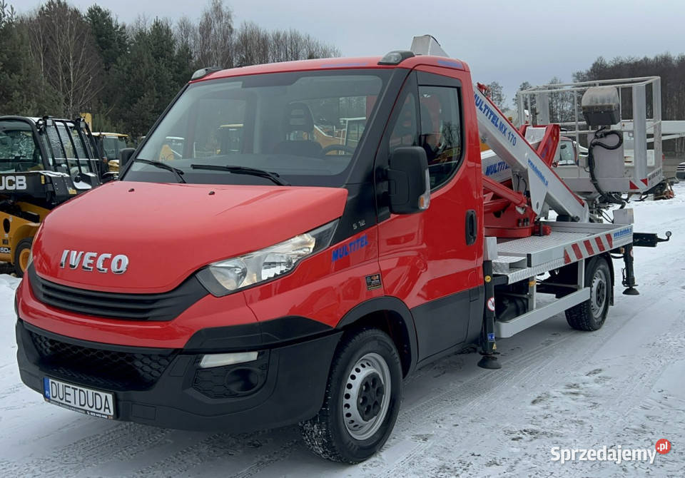 Iveco Daily 35S12 Koszowy Zwyżka MX170 17m UDT Widełki