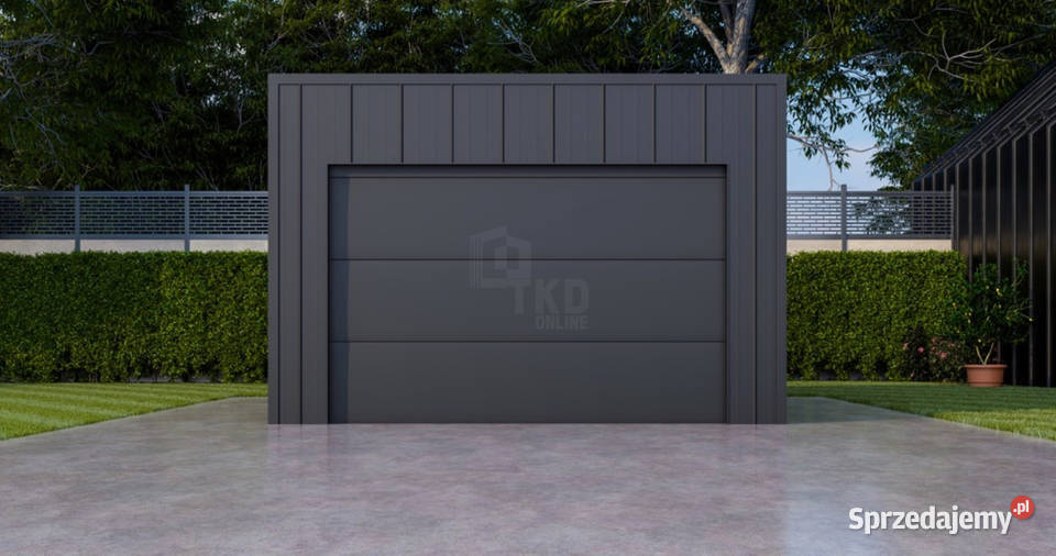 Garaż blaszany 4x6 brama segmentowa okno drzwi Nieruchomości Turek sprzedam