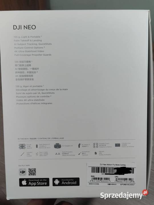 Dron DJI Neo Motion Fly More Combo FPV 4k Gogle sprzedam
