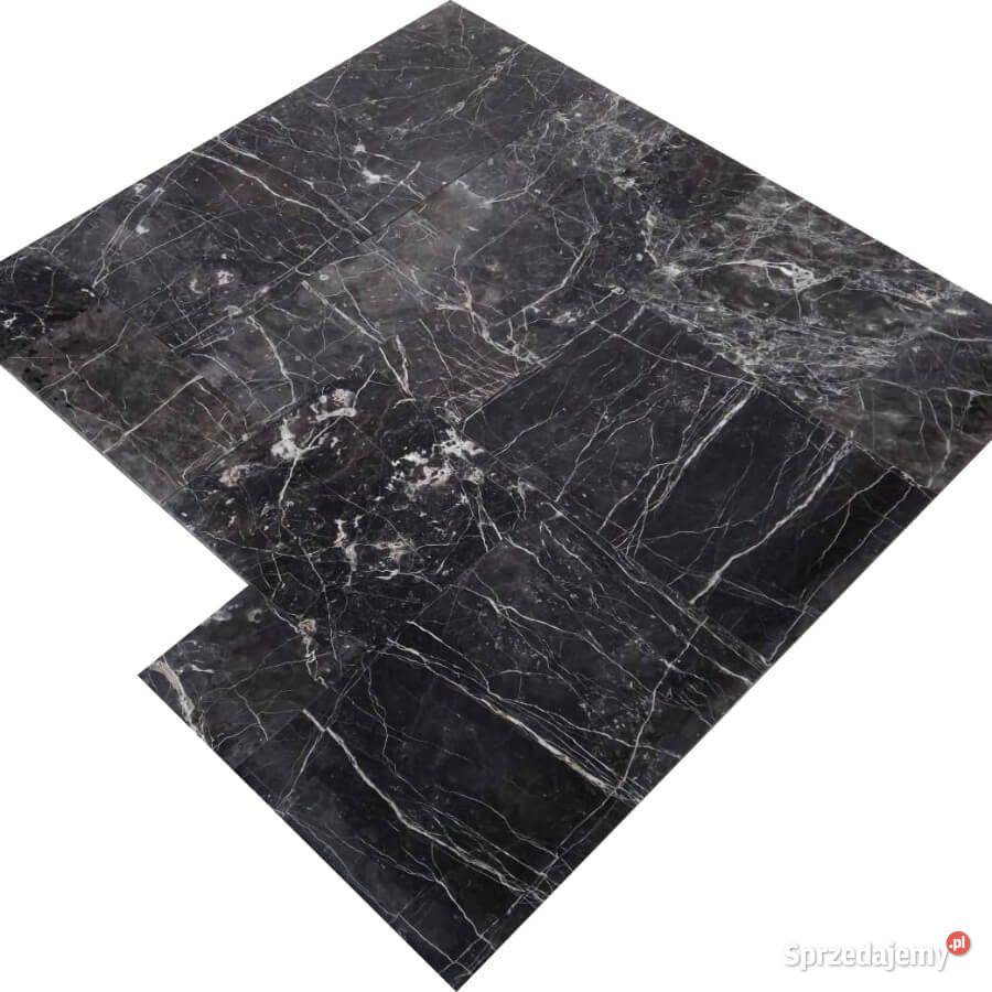 Płytki Marmur Tempesta Nera szlifowany komplet Gdynia