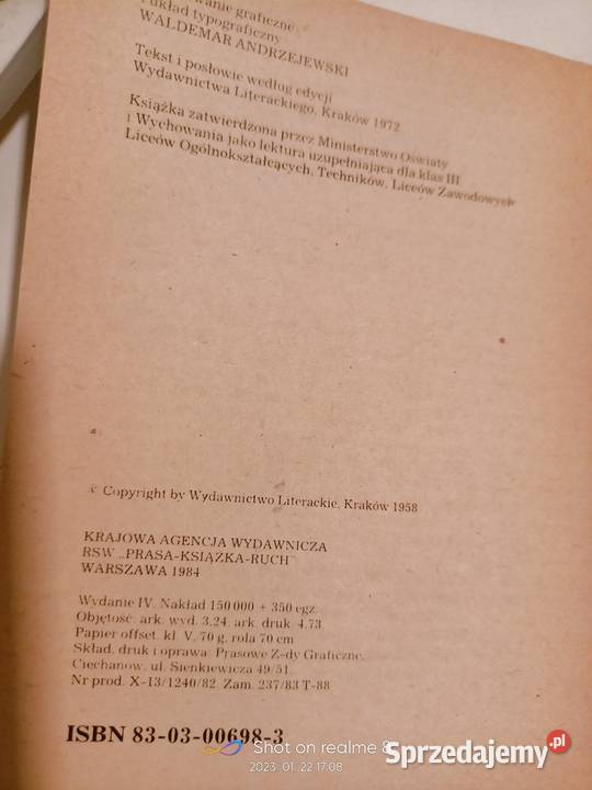 Szaniawski książki Żeglarz księgarnia Praga dramaty, utwory sceniczne