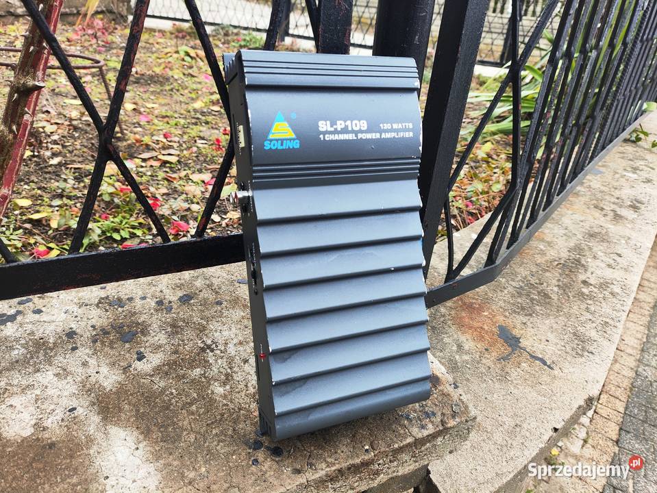 Wzmacniacz samochodowy 1 kanałowy monoblok Niegowonice