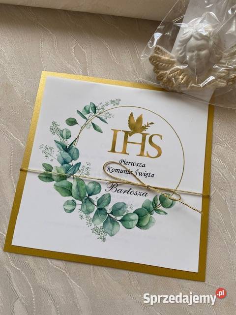 Zaproszenia na chrzest komunię