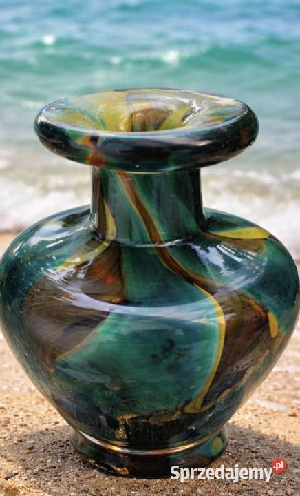 Unikatowy WAZON SZKLANY Michael Harris Mdina łódzkie Pabianice