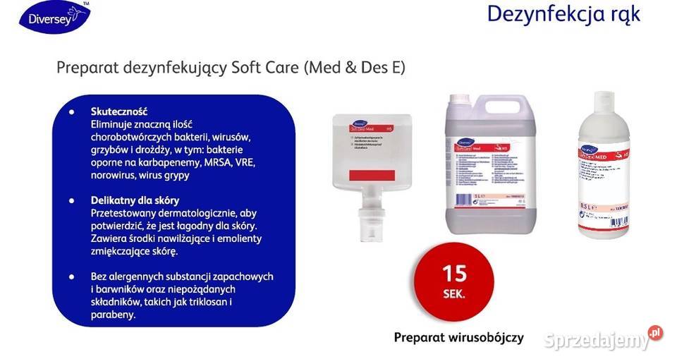 Płyn do dezynfekcji Rąk Soft Care Des E