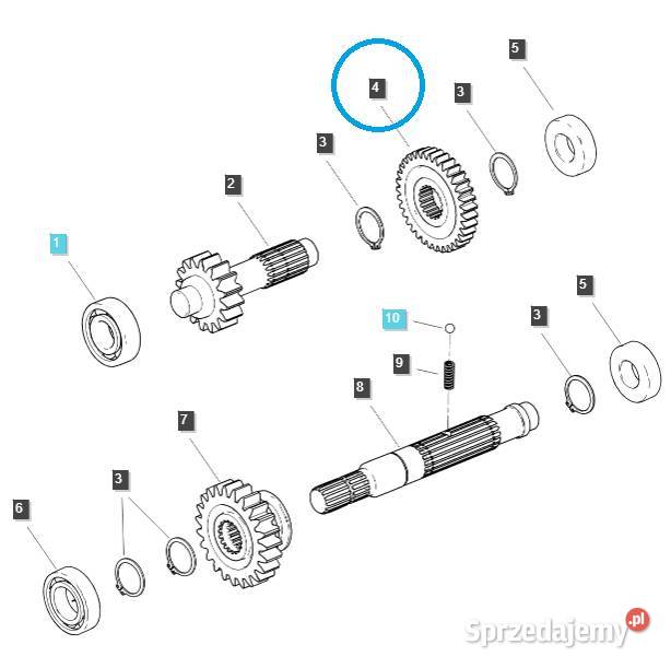Koło zębate napędu 4WD 32T TRG288 LS Tractor Tajęcina