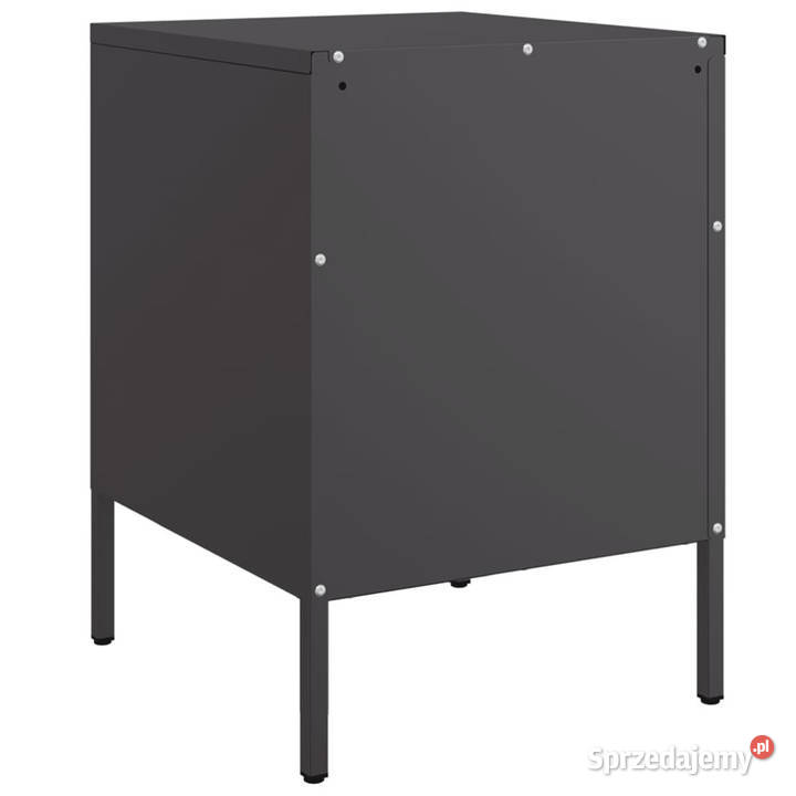 Szafki nocne 2 czarne 36x39x505 stal WM842911 Warszawa sprzedam