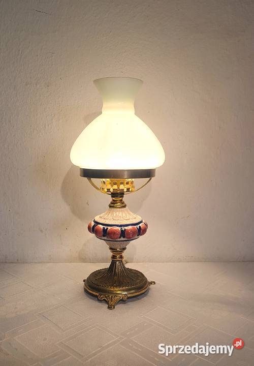 mała nocna porcelanowa lampka ze szklanym mazowieckie Warszawa sprzedam