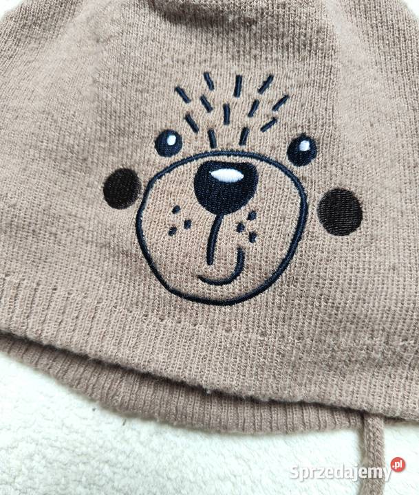 Czapka czapeczka dziecięca brązowa miś 13 lata Szczecin