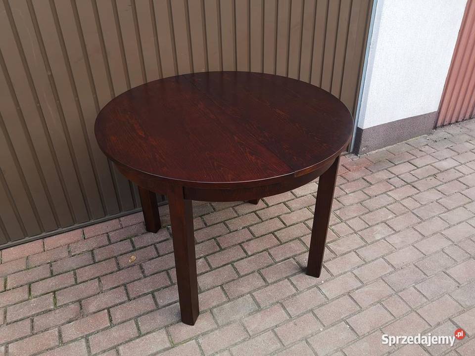 Stół ArtDeco Okrągły Rozkładany100 Zgrabny Antyk Swarzędz