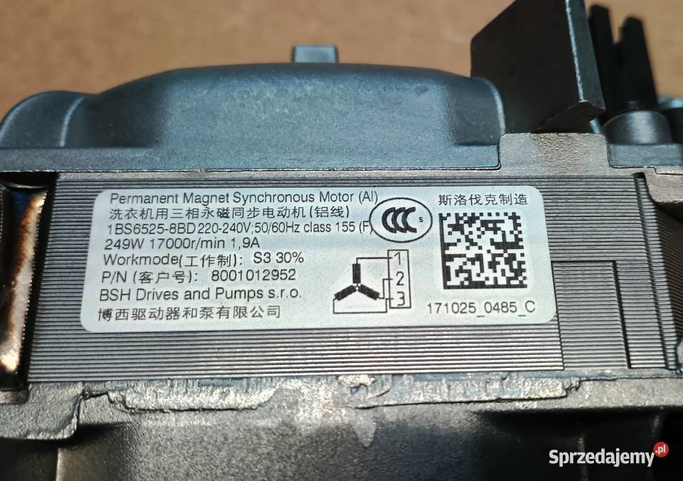 Silnik do pralki BOSCH serii 4 WAN 2427 śląskie