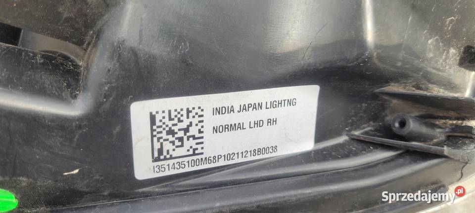 SUZUKI BALENO 2 II PRAWY REFLEKTOR LAMPA PRAWA Ruda Śląska