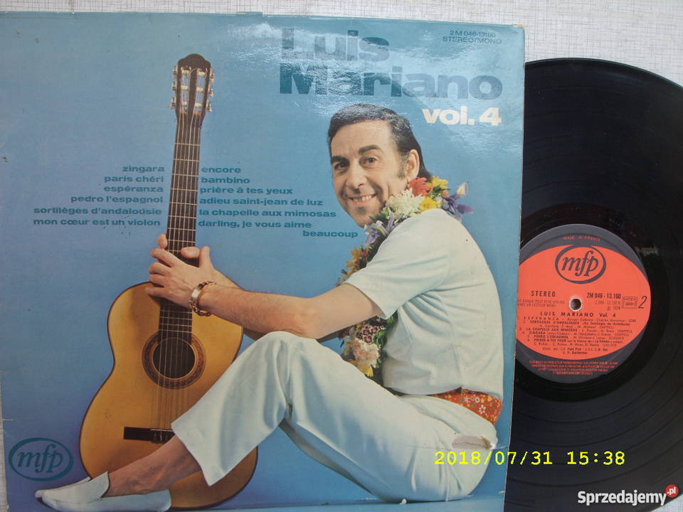 Pop LP LUIS MARIANO VOL4 France płyta winylowa Wołów