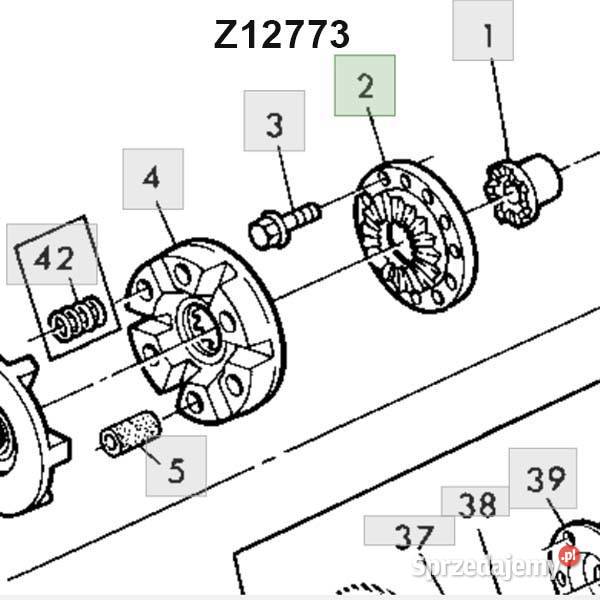 Sprzęgło poślizgowe zapadkowe Z12773 John Deere sprzedam