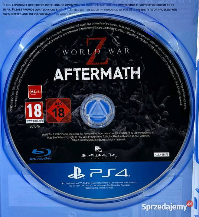 Gra 4 World War Z Aftermath warmińsko-mazurskie Elbląg