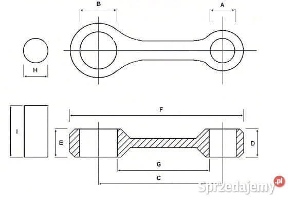 Korbowód conrods KTM MXC 495 8384r MT6405 Silniki i osprzęt Świętochłowice sprzedam