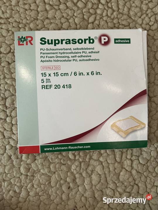 Opatrunek piankowy SUPRASORB P Adhesive 15 x 15 Zabrze sprzedam