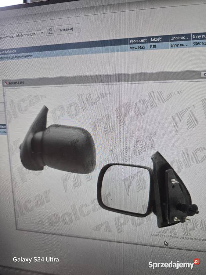 Lusterko zewnetrzne Lewe Renault Kangoo 9703r pomorskie Bytów