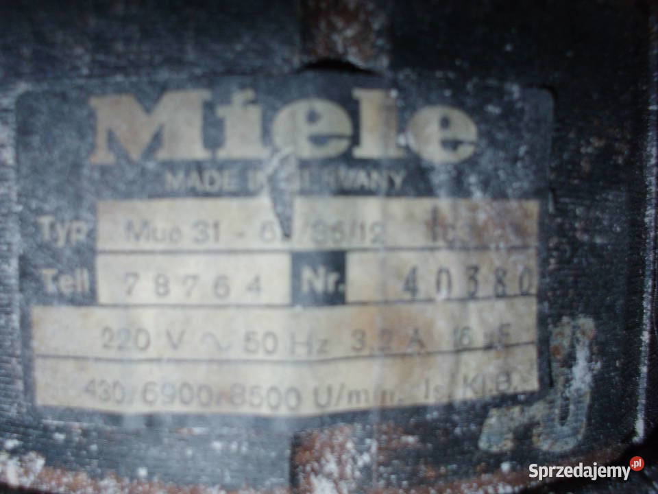 Silnik komutatorowo indukcyjny pralki miele Gdańsk