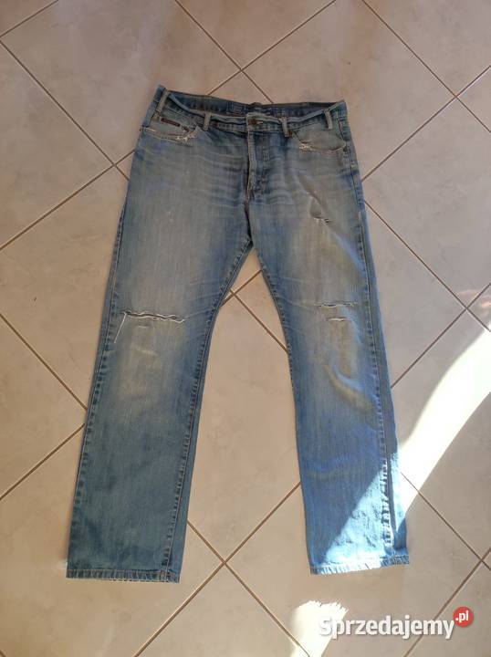 spodnie dżinsowe dżinsy lewis jeansy szarpane Rozmiar XL