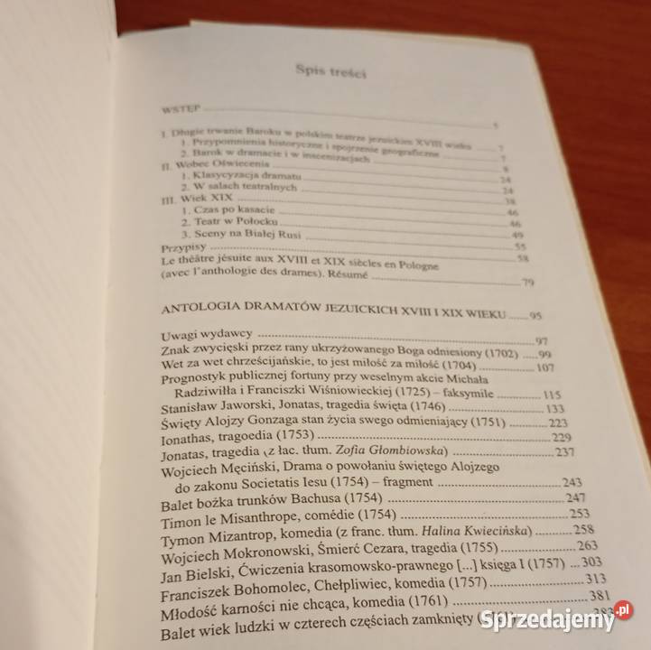 Teatr jezuicki XVIII i XIX wieku w Polsce z miękka z obwolutą Gdańsk