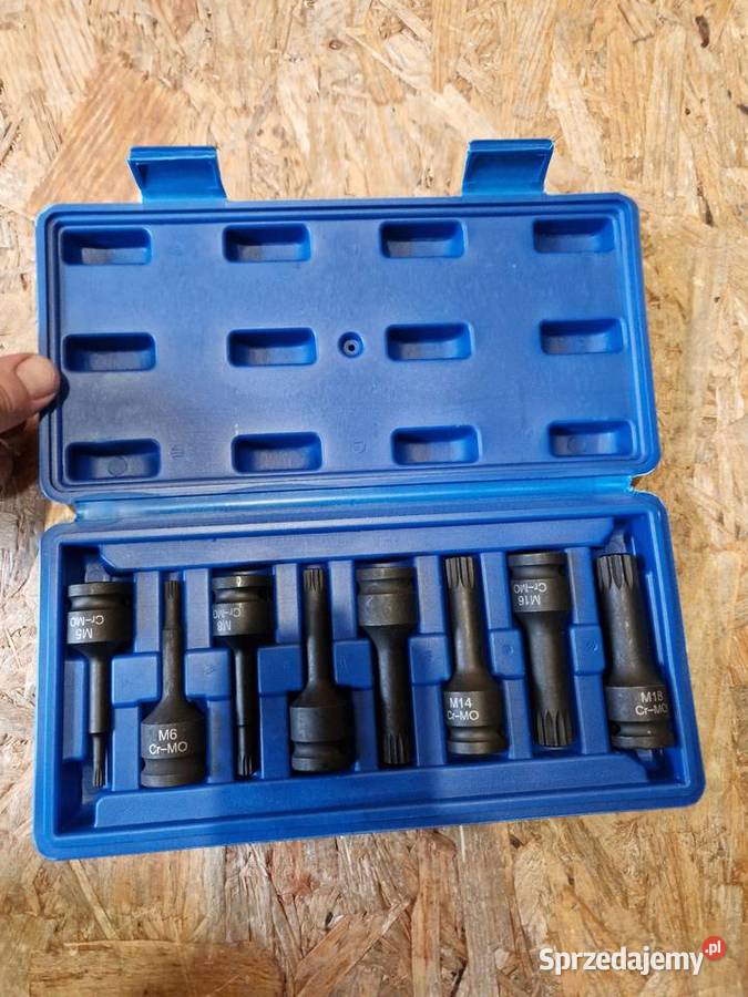 Zestaw 8 kluczy bitów udarowych Spline 12 M5M18