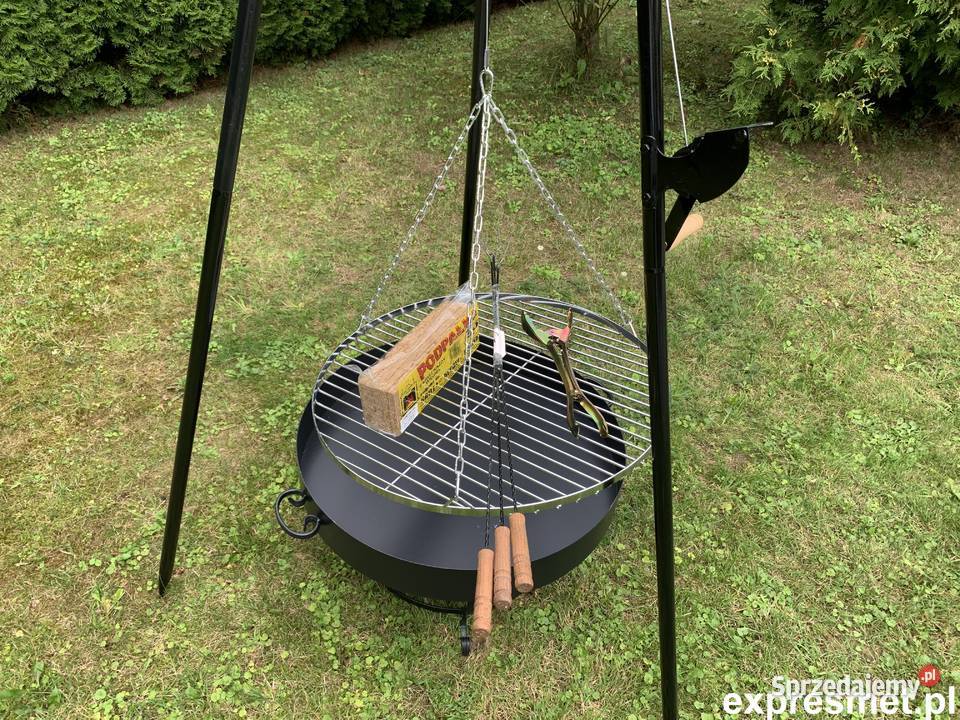 GRILL TRÓJNÓG OGRODOWY NA OGNISKO STOJAK Z Paleniska dolnośląskie Wrocław