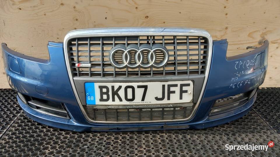 AUDI A6 C6 SLINE ZDERZAK PRZÓD SPRYSKI HALOGEN wielkopolskie Zbierkowo