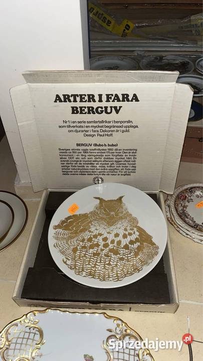 Puchacz talerz z Berguv 1 z 1973rZagrożone