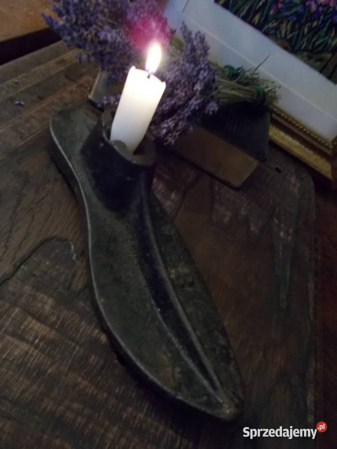 Stary Świecznik 8 Stare Szewskie Kopyto Vintage zachodniopomorskie Szczecin sprzedam