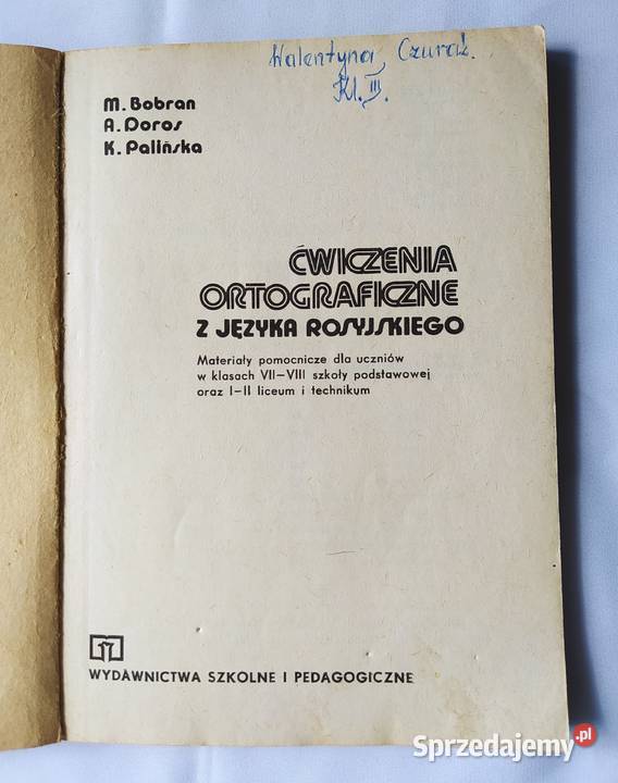Ćwiczenia ortograficzne z języka rosyjskiego podlaskie Hajnówka