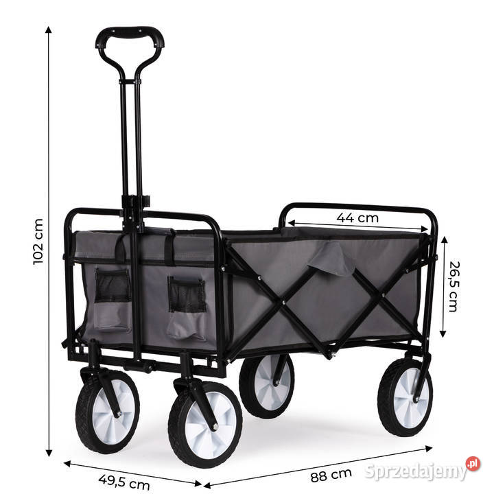 Składany duży wózek ogrodowy plażowy turystyczny Poznań