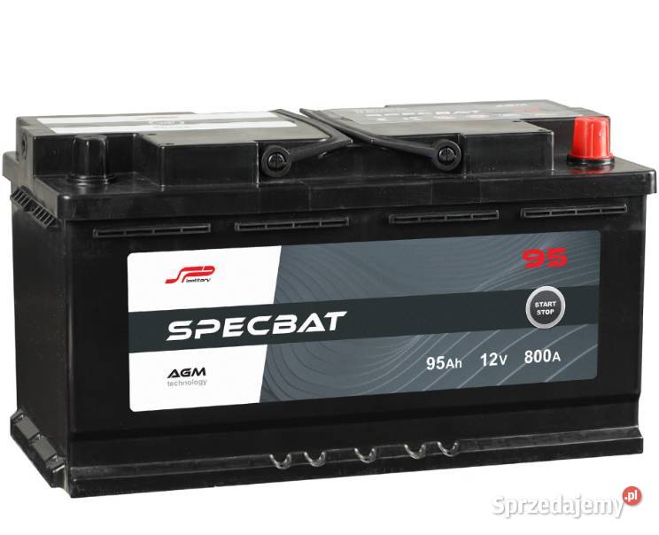 Akumulator 95Ah 800A SPECBAT AGM STARTSTOP osobowe Poznań