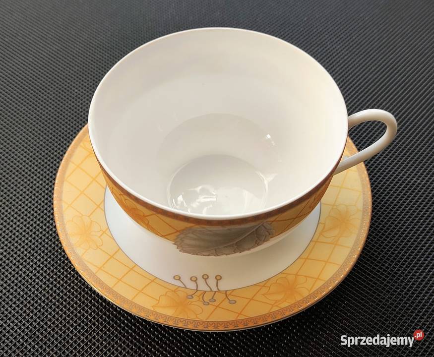 Kolekcjonerska porcelana filiżanka i spodek Pruszków
