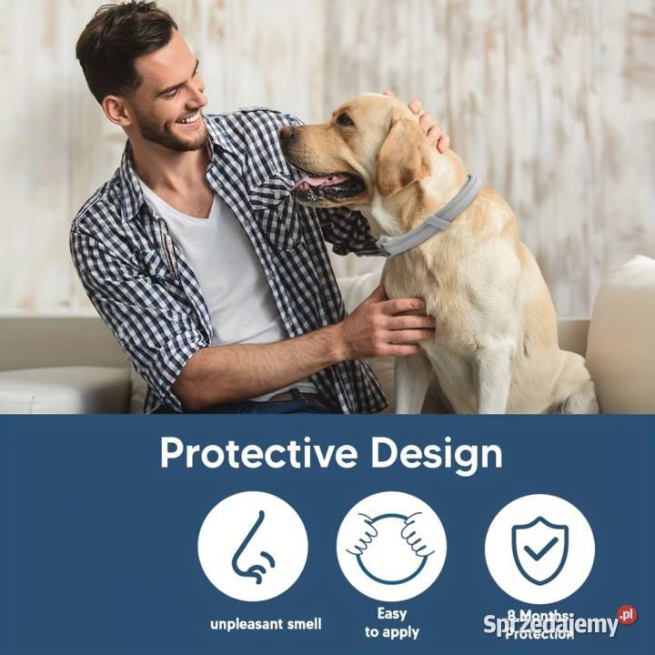 Obroża Przeciw Kleszczom i Pchłom L40Wodoodporna