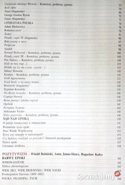 Barwy epok 2 Kultura i literatura W Bobiński A lubelskie sprzedam