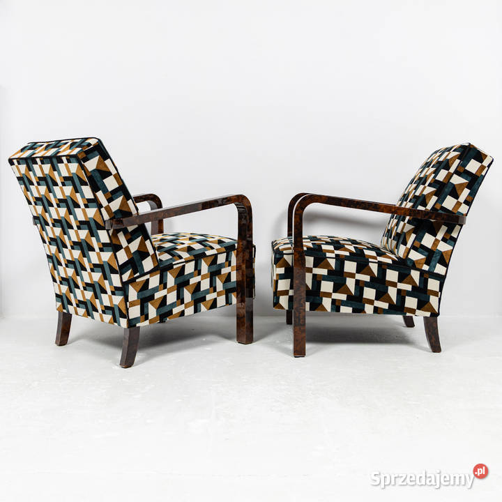 Para foteli Art Deco Modernizm Designe Polska Antyki, Sztuka, Kolekcje sprzedam
