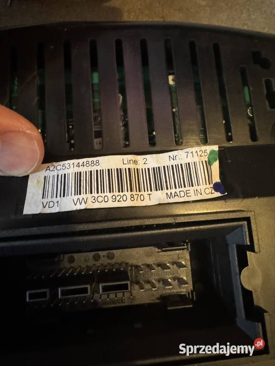 Zestaw Wskaźników Liczniki Volkswagen Passat kujawsko-pomorskie Rypin