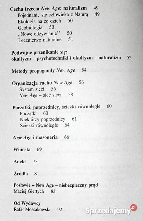 Age Nowa religia Arnaud De Lassus Rok wydania 1993 Chełm