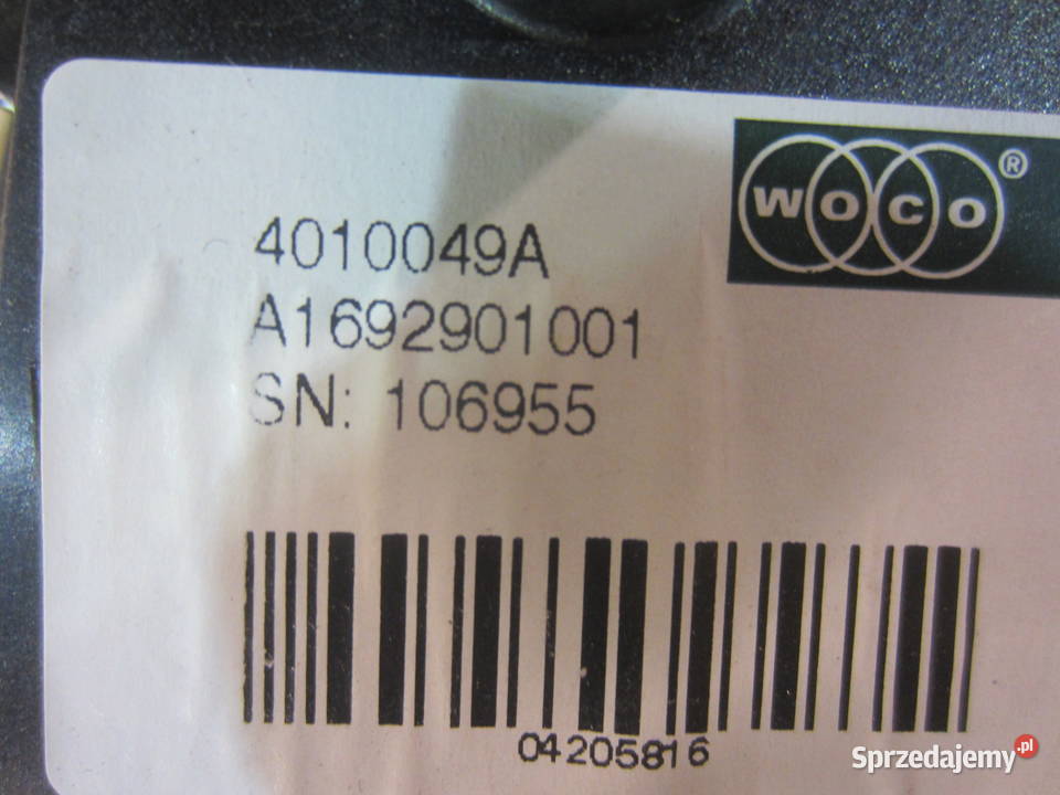 Pedał hamulca automat A1692901001 mercedes a Wyposażenie wnętrza Szczecin